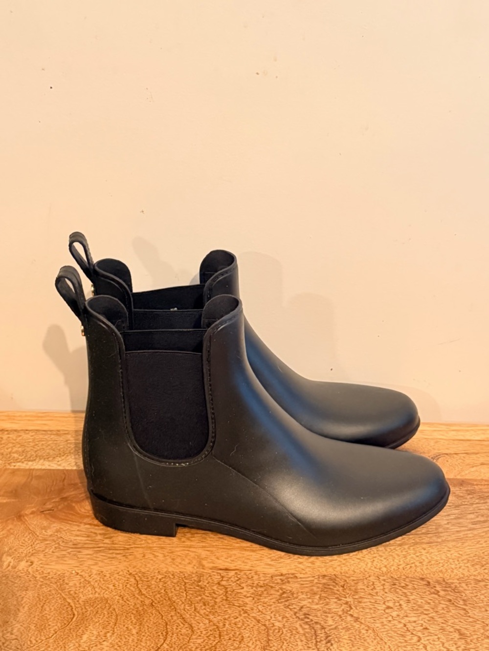 Sam Edelman Black Chelsea Rain Booties